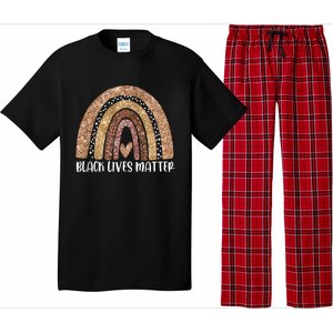 Black Lives Matter Rainbow Black History Month Funny Gift Pajama Set