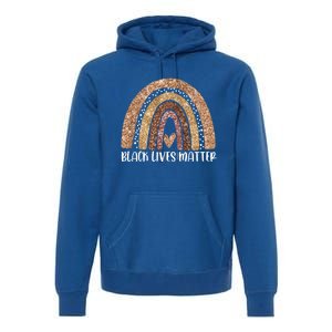 Black Lives Matter Rainbow Black History Month Funny Gift Premium Hoodie