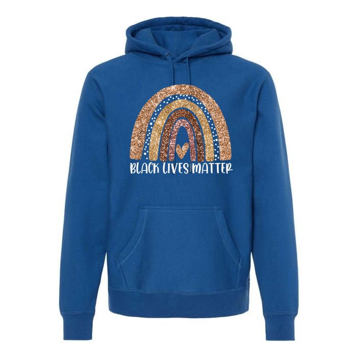 Black Lives Matter Rainbow Black History Month Funny Gift Premium Hoodie