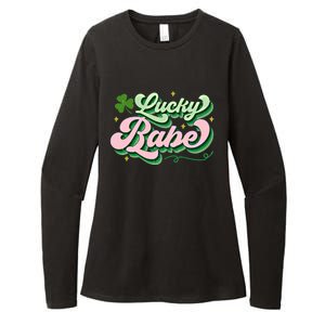 Babe Lucky Meaningful Gift Retro St Patricks Day Funny Graphic Gift Womens CVC Long Sleeve Shirt