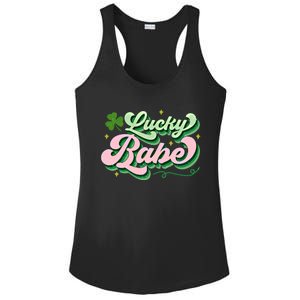 Babe Lucky Meaningful Gift Retro St Patricks Day Funny Graphic Gift Ladies PosiCharge Competitor Racerback Tank