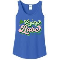 Babe Lucky Meaningful Gift Retro St Patricks Day Funny Graphic Gift Ladies Essential Tank