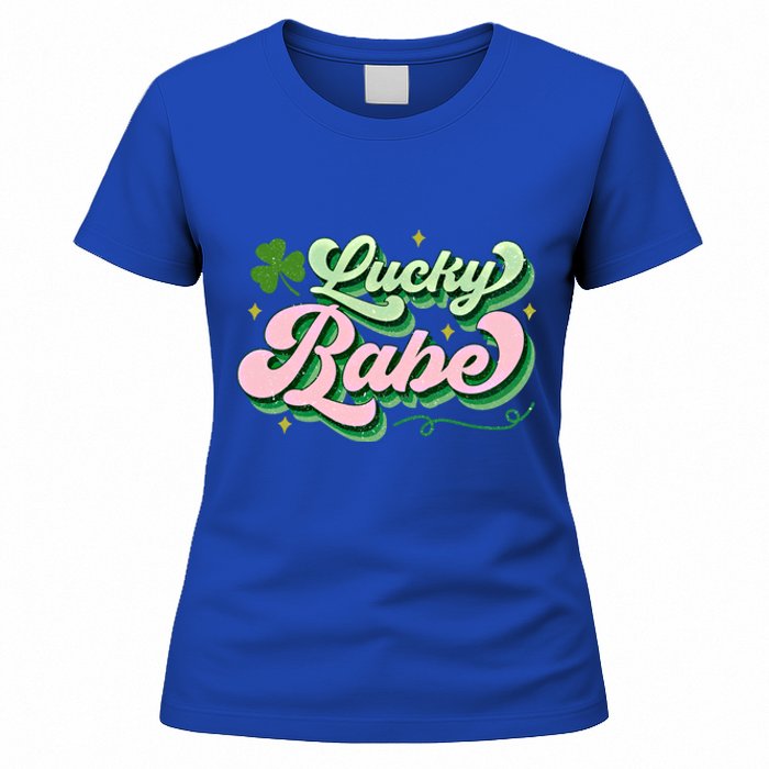 Babe Lucky Meaningful Gift Retro St Patricks Day Funny Graphic Gift Women's T-Shirt