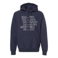 Believe Like Mary Trust Like Joseph Hope Like Shepherds Premium Hoodie