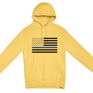 Blue Lives Matter Flag Premium Pullover Hoodie