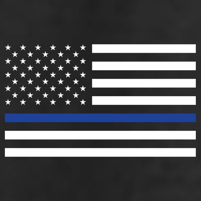 Blue Lives Matter Flag 11oz C Handle Ceramic Mug