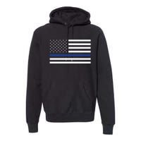 Blue Lives Matter Flag Premium Hoodie