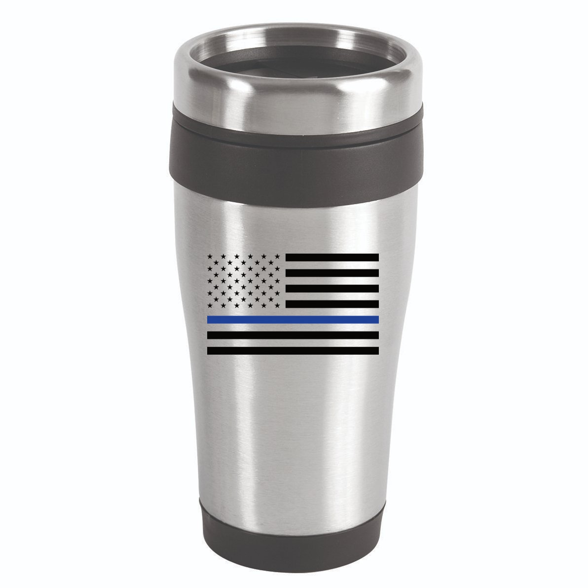 Blue Lives Matter Flag 16oz Travel Tumbler