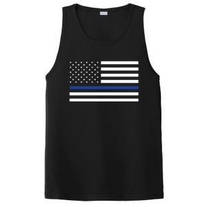 Blue Lives Matter Flag PosiCharge Competitor Tank