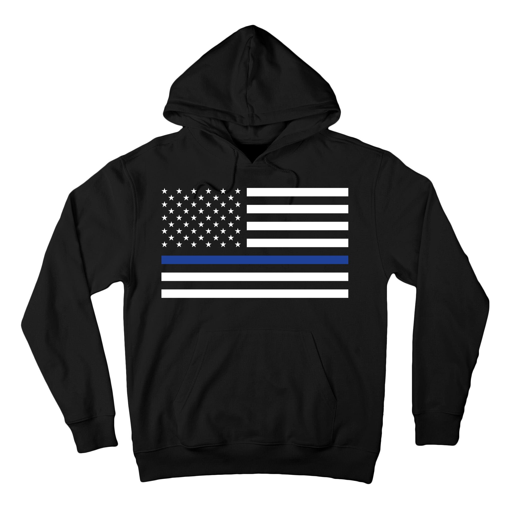 Blue Lives Matter Flag Tall Hoodie