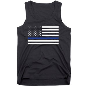 Blue Lives Matter Flag Tank Top