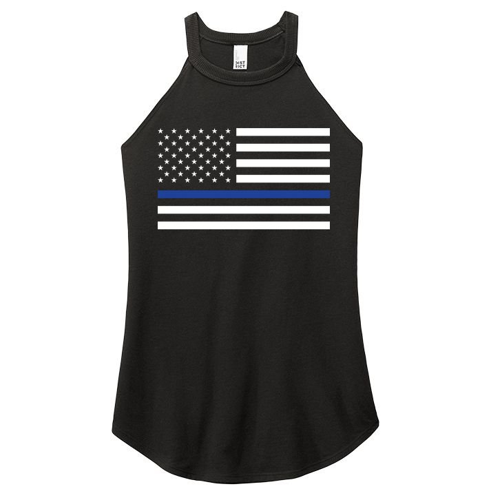 Blue Lives Matter Flag Women's Perfect Tri Rocker Tank