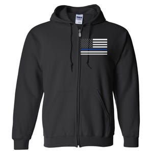 Blue Lives Matter Flag Full Zip Hoodie