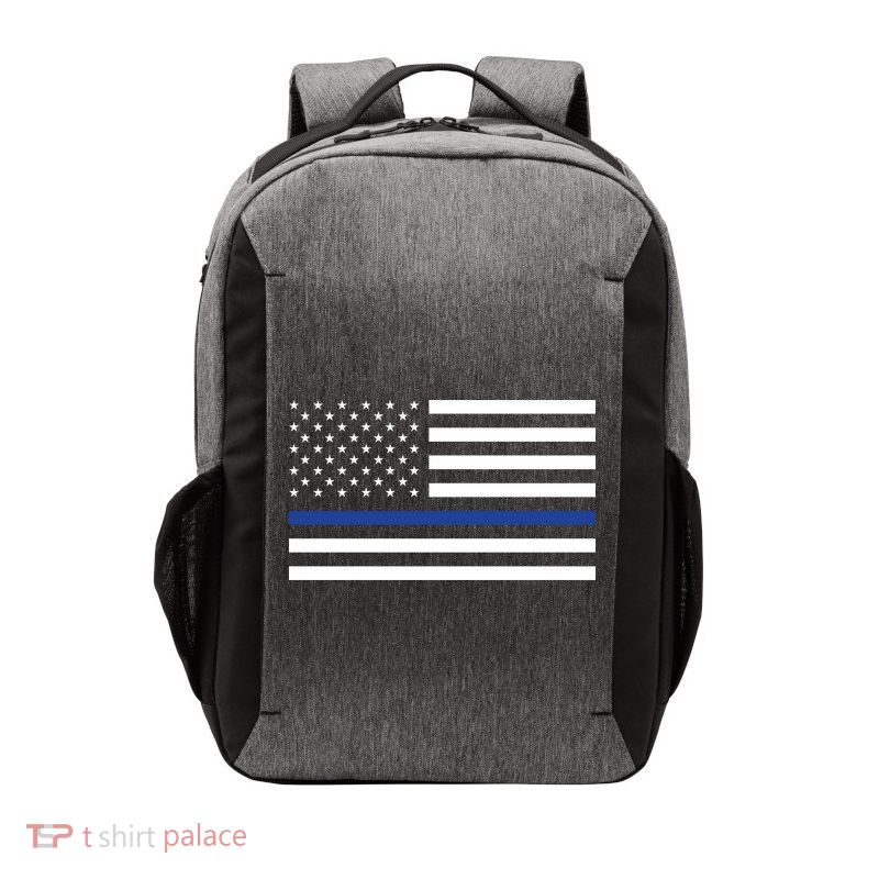 Blue Lives Matter Flag Vector Backpack