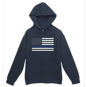 Blue Lives Matter Flag Urban Pullover Hoodie