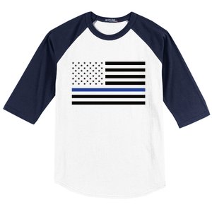 Blue Lives Matter Flag Baseball Sleeve Shirt