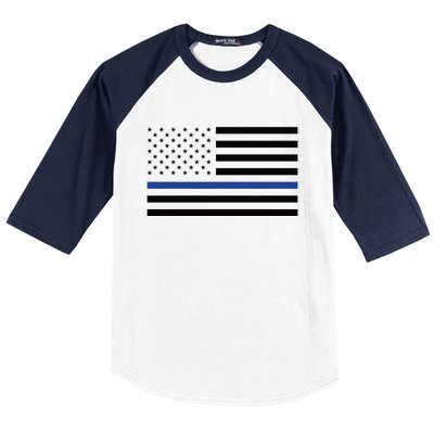 Blue Lives Matter Flag Baseball Sleeve Shirt