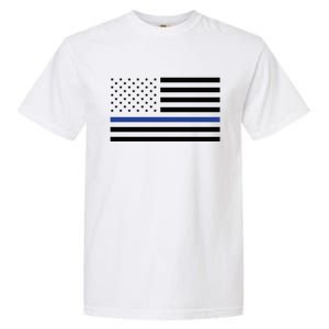 Blue Lives Matter Flag Garment-Dyed Heavyweight T-Shirt