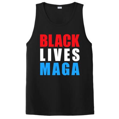 Black Lives MAGA Black Conservative Republican ProTrump PosiCharge Competitor Tank