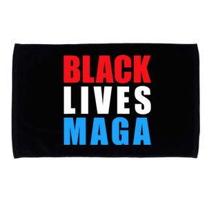 Black Lives MAGA Black Conservative Republican ProTrump Microfiber Hand Towel