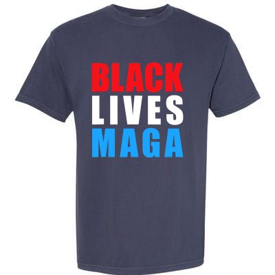 Black Lives MAGA Black Conservative Republican ProTrump Garment-Dyed Heavyweight T-Shirt