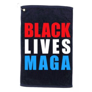 Black Lives MAGA Black Conservative Republican ProTrump Platinum Collection Golf Towel