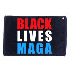 Black Lives MAGA Black Conservative Republican ProTrump Grommeted Golf Towel