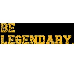 Be Legendary Motivational Inspirational Greatness Legend Premium Bumper Sticker