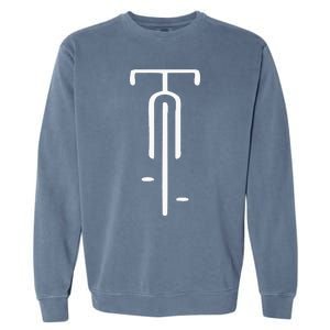 Bicycle Logo Minimal Retro For Bicycle Lovers Garment-Dyed Sweatshirt