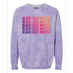 Black Lives Matter Protest Equality No Justice No Peace Gift Colorblast Crewneck Sweatshirt