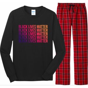 Black Lives Matter Protest Equality No Justice No Peace Gift Long Sleeve Pajama Set