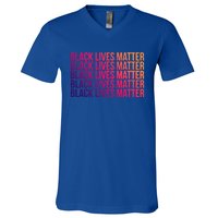 Black Lives Matter Protest Equality No Justice No Peace Gift V-Neck T-Shirt