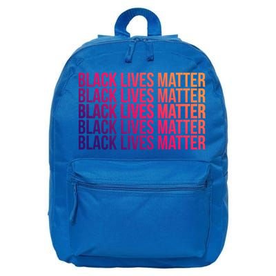 Black Lives Matter Protest Equality No Justice No Peace Gift 16 in Basic Backpack