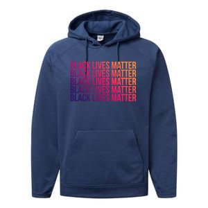 Black Lives Matter Protest Equality No Justice No Peace Gift Performance Fleece Hoodie