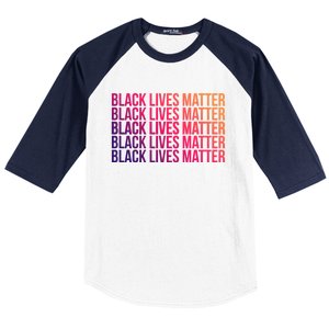 Black Lives Matter Protest Equality No Justice No Peace Gift Baseball Sleeve Shirt