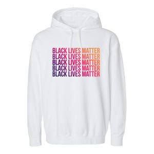 Black Lives Matter Protest Equality No Justice No Peace Gift Garment-Dyed Fleece Hoodie