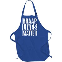 Braap Lives Matter Dirtbike Snowmobile Rider Gift Full-Length Apron With Pockets