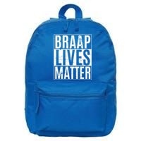 Braap Lives Matter Dirtbike Snowmobile Rider Gift 16 in Basic Backpack