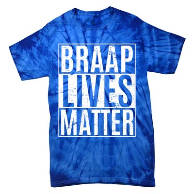 Braap Lives Matter Dirtbike Snowmobile Rider Gift Tie-Dye T-Shirt