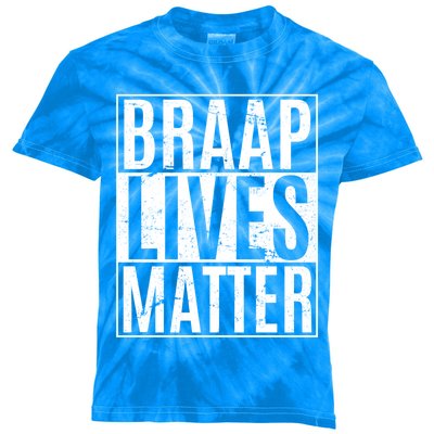 Braap Lives Matter Dirtbike Snowmobile Rider Gift Kids Tie-Dye T-Shirt