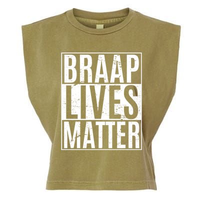 Braap Lives Matter Dirtbike Snowmobile Rider Gift Garment-Dyed Women's Muscle Tee