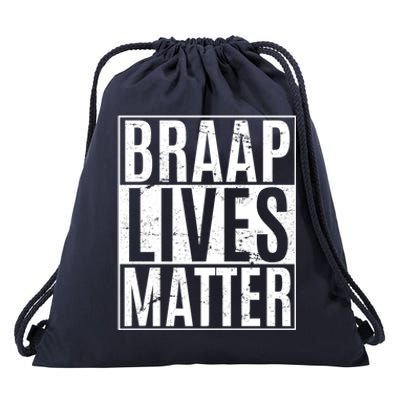 Braap Lives Matter Dirtbike Snowmobile Rider Gift Drawstring Bag