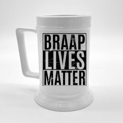 Braap Lives Matter Dirtbike Snowmobile Rider Gift Beer Stein