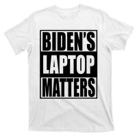 Bidens Laptop Matters Funny Anti Joe Biden Political Gift T-Shirt