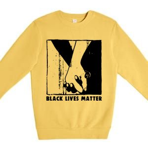 Black Lives Matter Power Fist Premium Crewneck Sweatshirt