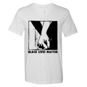 Black Lives Matter Power Fist V-Neck T-Shirt