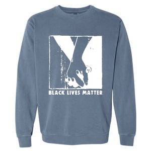 Black Lives Matter Power Fist Garment-Dyed Sweatshirt