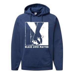 Black Lives Matter Power Fist Performance Fleece Hoodie