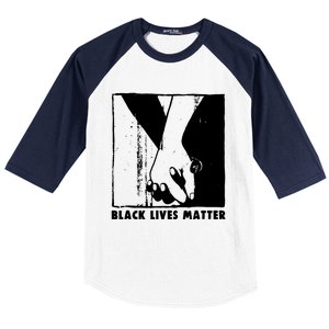 Black Lives Matter Power Fist Baseball Sleeve Shirt