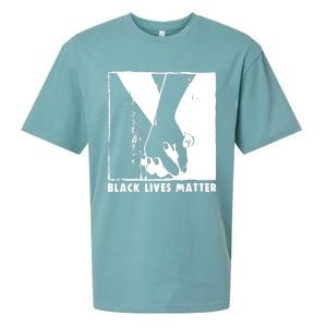 Black Lives Matter Power Fist Sueded Cloud Jersey T-Shirt